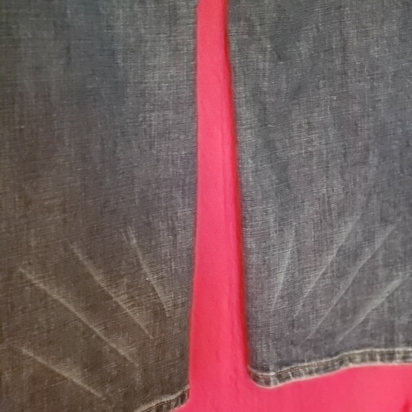 Seven 7 Premium Denim RustGold Rhinestone Embellished SZ 16 x32-33L Like New - Picture 15 of 17